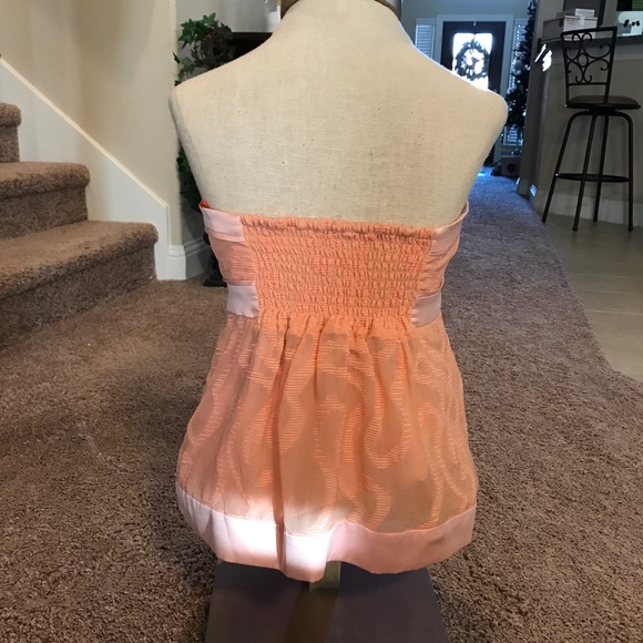Strapless sweet heart top with Smocking BY BCBGeneration - Picture 7 of 8