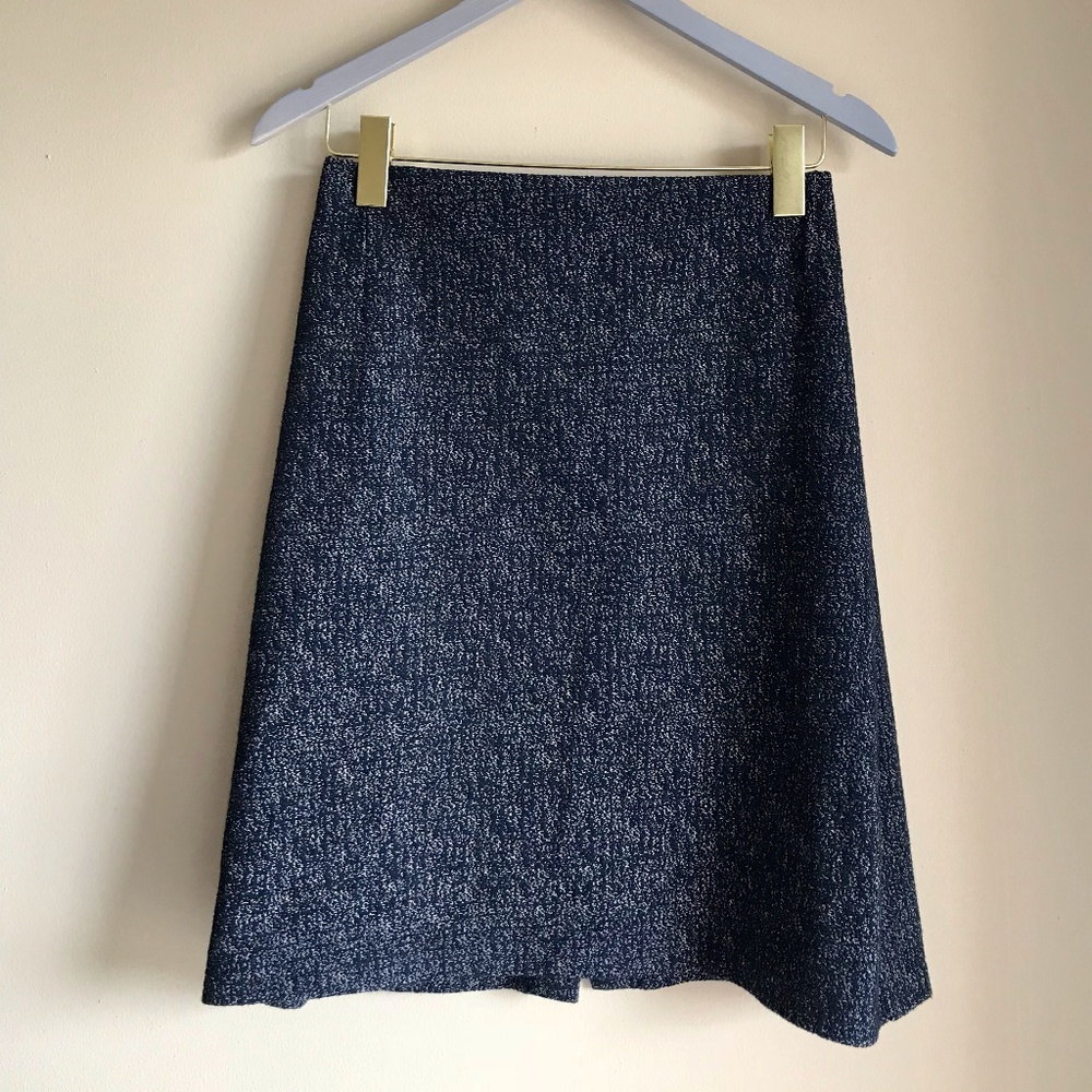 Ann Taylor Loft Blue Pencil Skirt