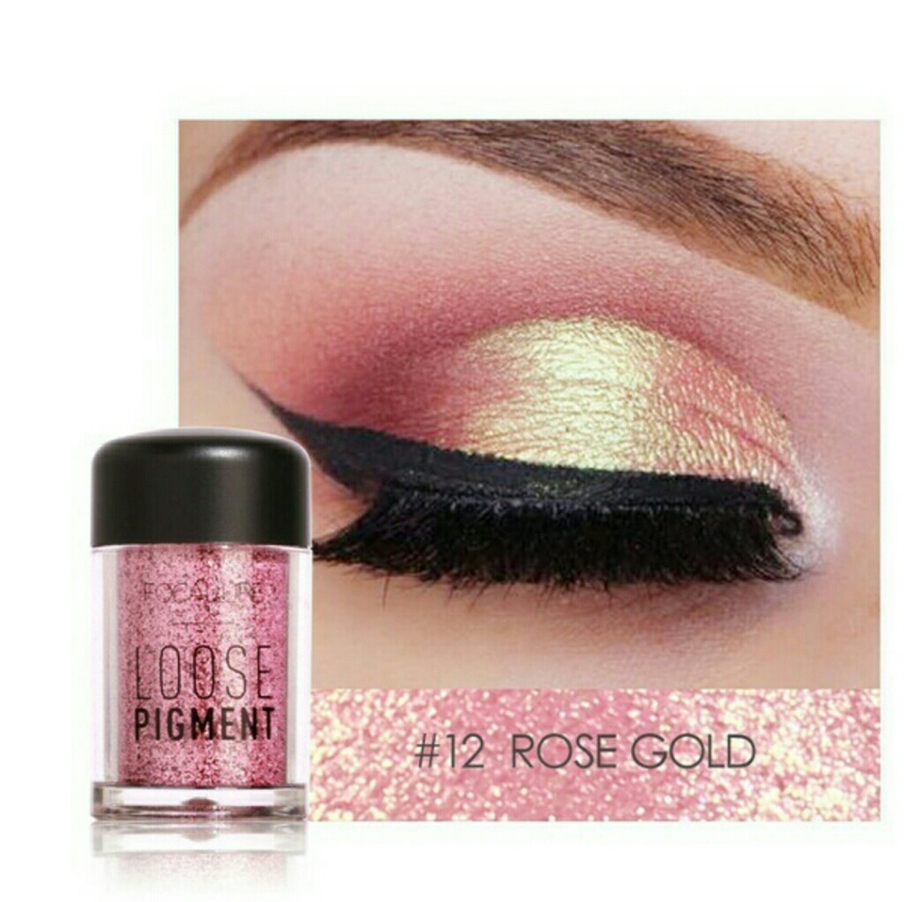 NEW #12 Rose Gold Glimmer High Pigment Eye Powder