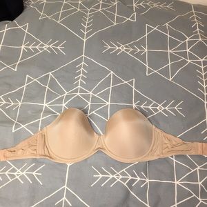 NWOT Calvin Klein Strapless Tan Push Up Bra 32DD