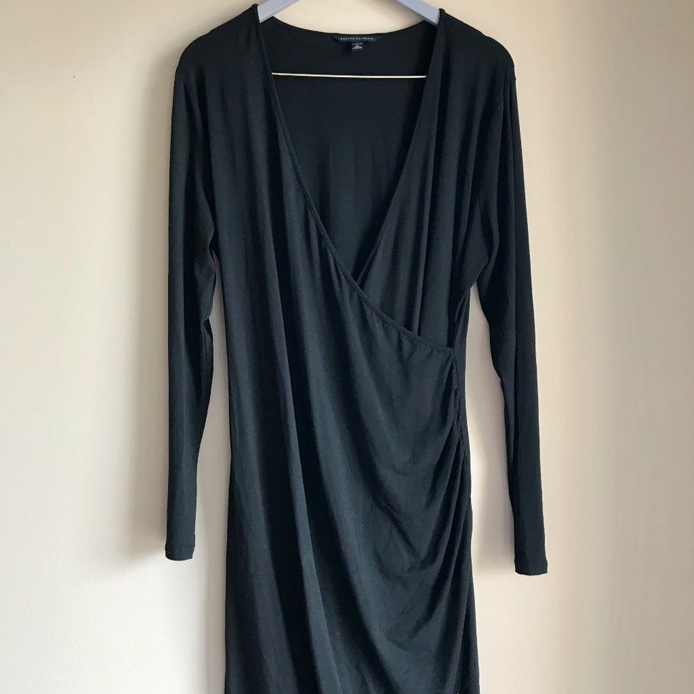 Banana Republic Black Wrap Dress