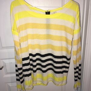 Loft long sleeve blouse with button back