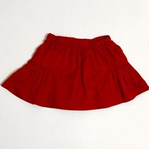 J. Crew | red skirt for toddler