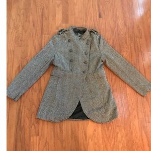 BRAND NEW Black and white Peacoat