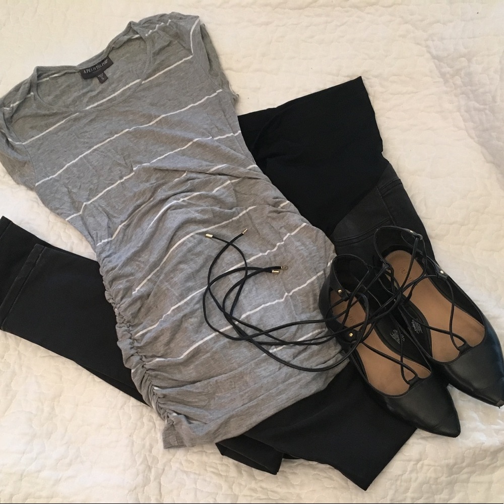 Maternity striped tunic T-shirt