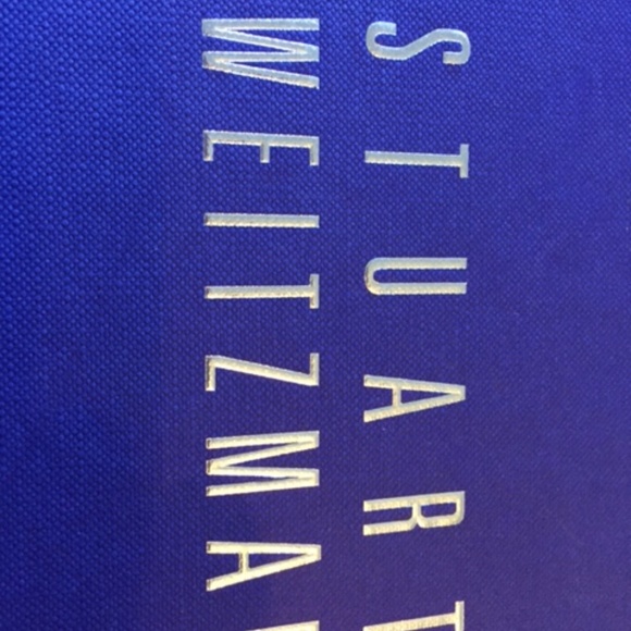 New in Box Stuart Weitzman Heels Chrome Raso - Picture 6 of 7