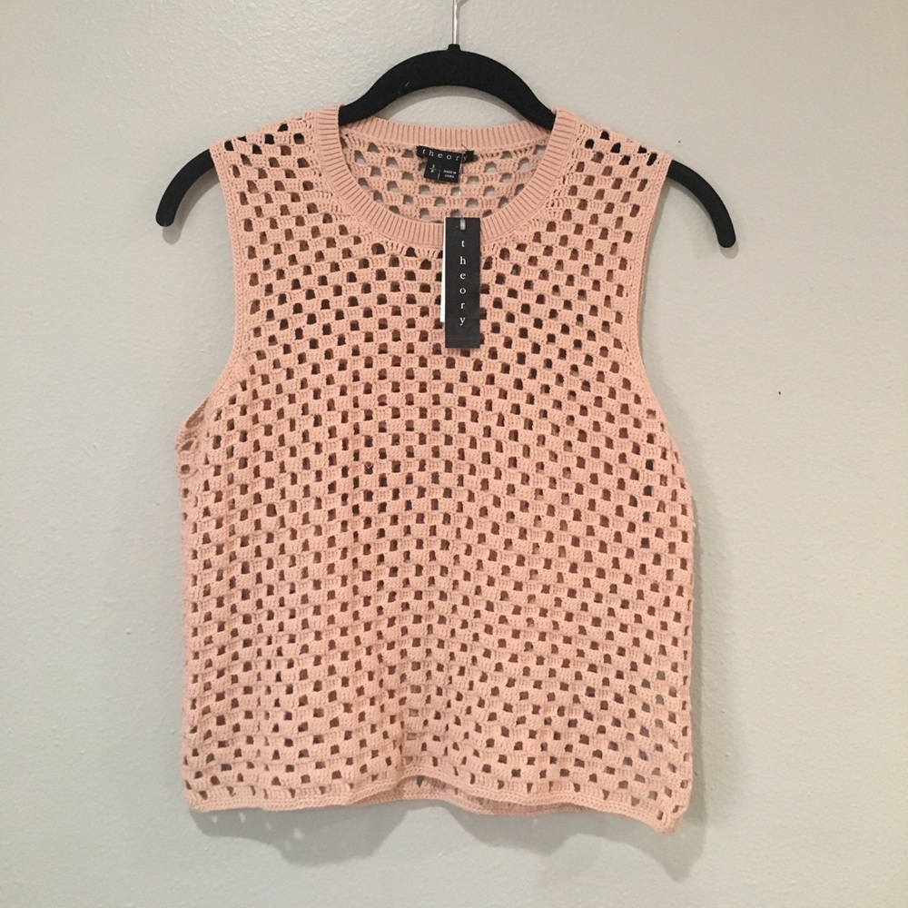 Theory Breeta Blush Knit Top