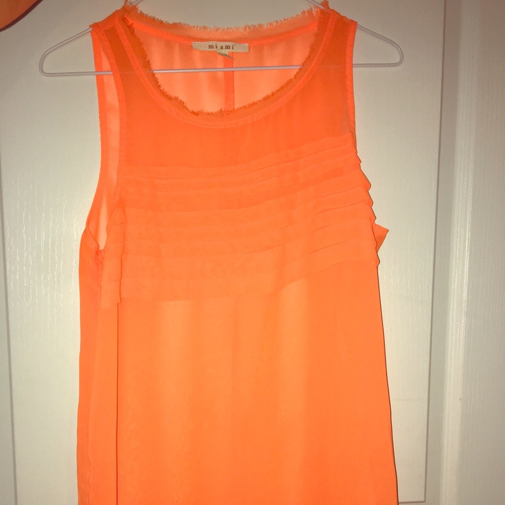 Orange tank with tiers size M