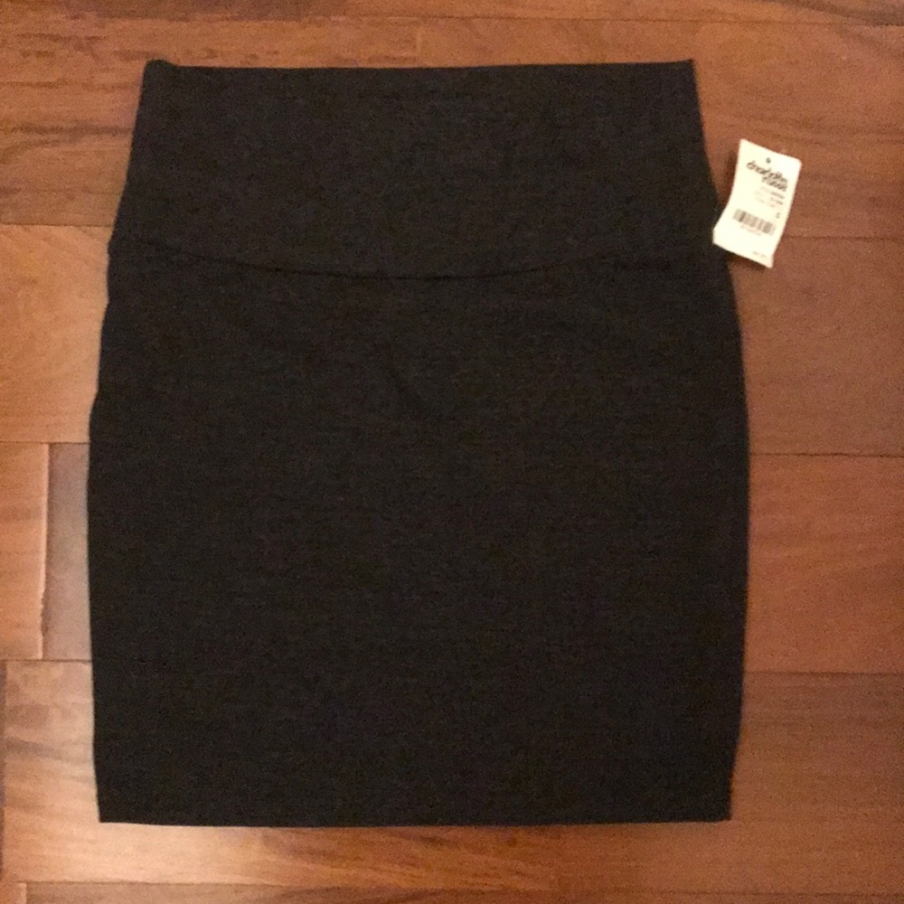 Bodycon dark gray mini skirt / pencil skirt