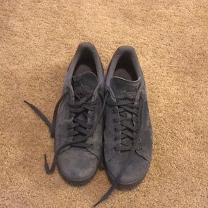 Blue Adidas Stan Smith shoes