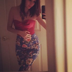 SOLD ! Delicate floral skirt