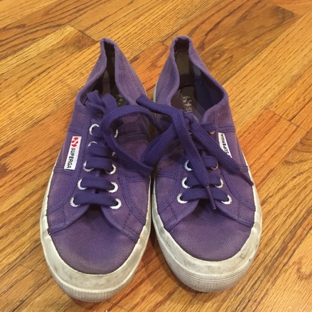 Purple Superga women’s shoes