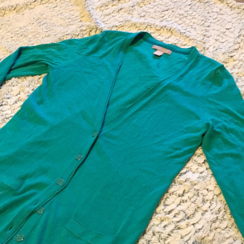 Teal Banana Republic Cardigan