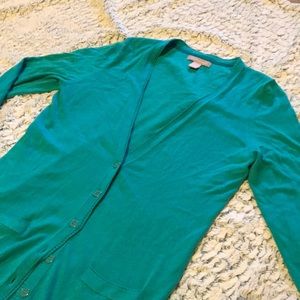 Teal Banana Republic Cardigan