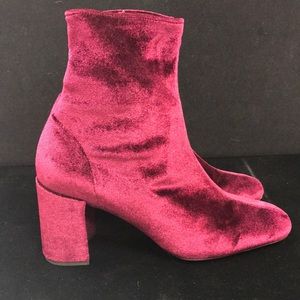 Jeffrey Campbell Velvet Booties