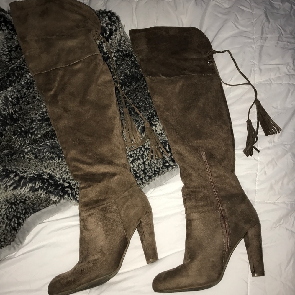 Thigh-High Suede Boots