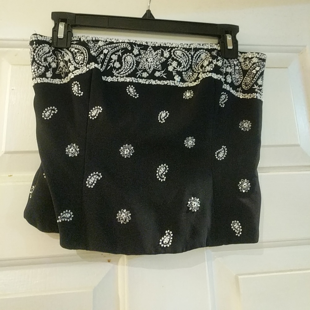 WORTH Beaded Bustier Top