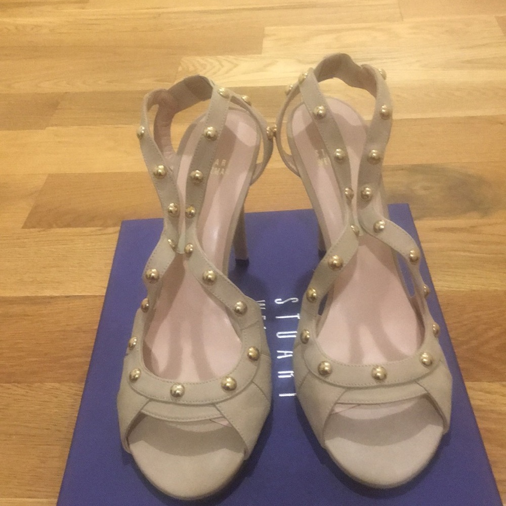 Stuart Weitzman Heels - Ratatat Pan Nubuc
