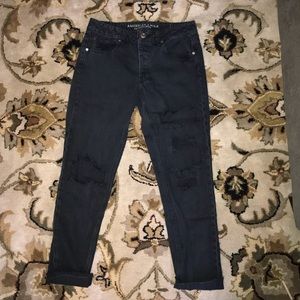American Eagle tomgirl black jeans