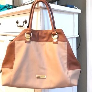 Brown and Tan Steve Madden handbag