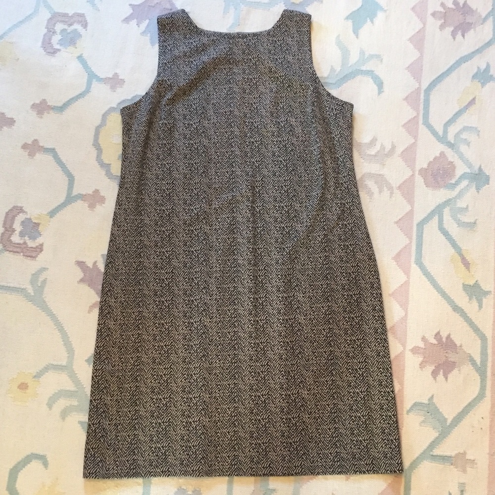 Talbots sleeveless dress size XL NWT black/tan