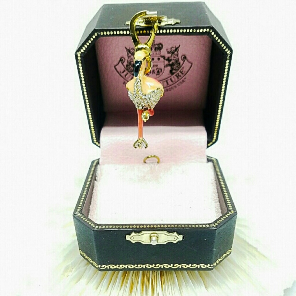 Juicy couture Pave Pink Flamingo Charm YJRU2946