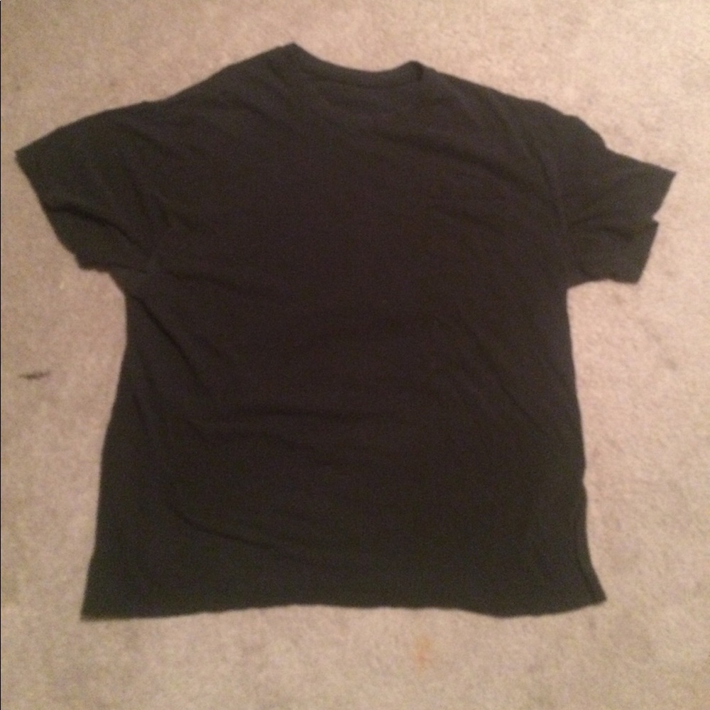 Plain Black T-Shirt With Pocket