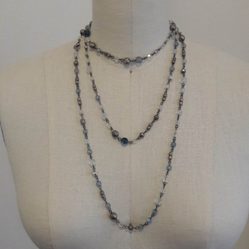 Blue Beaded Necklace