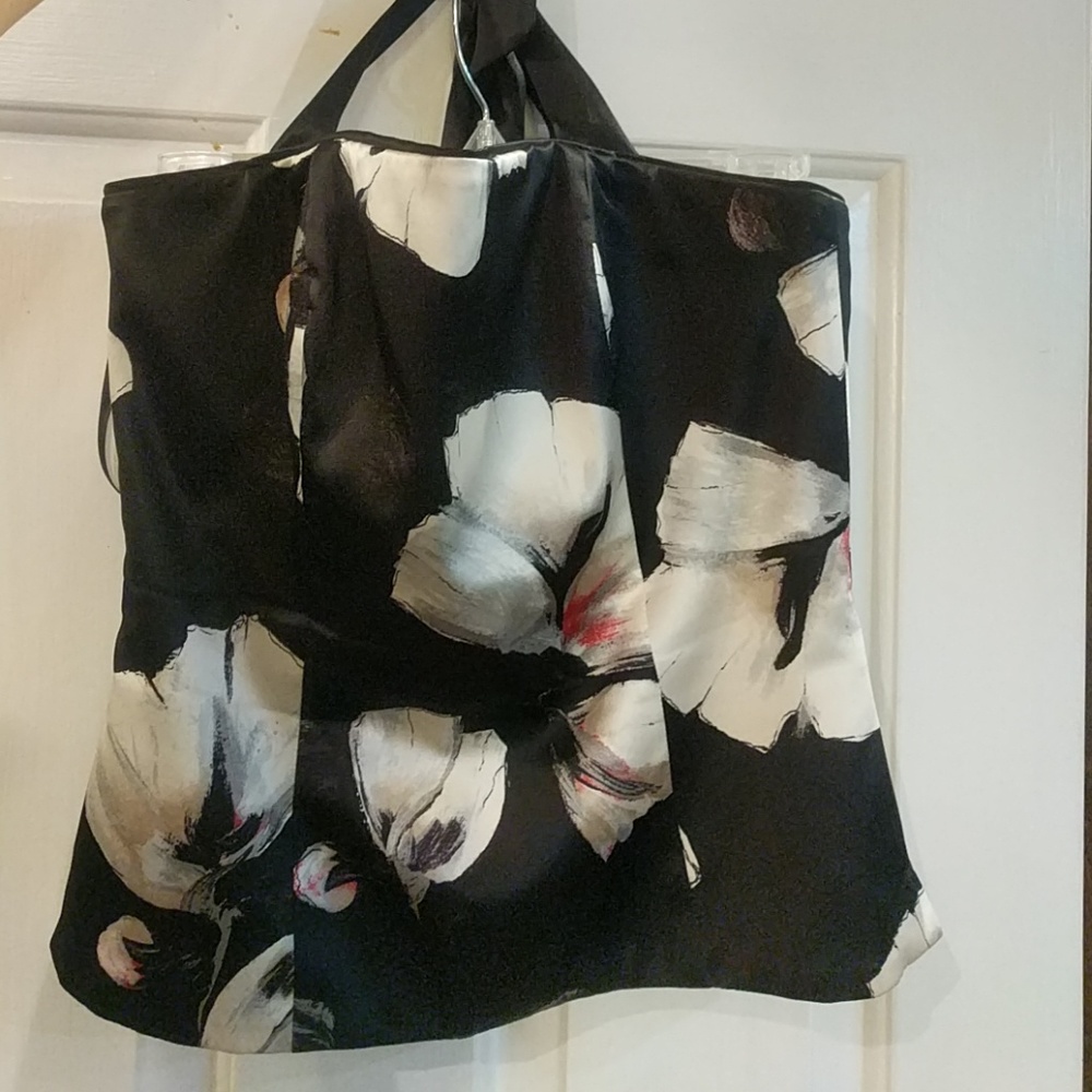 White house black market silk halter