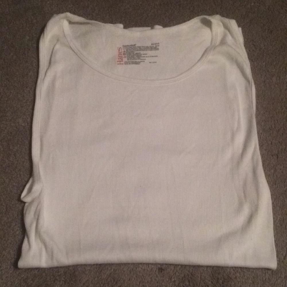 Hanes White Tank Top