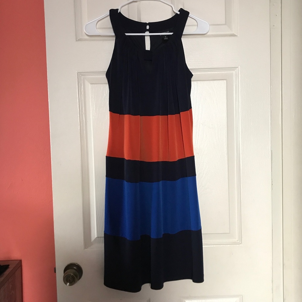 Blues & Orange Dress