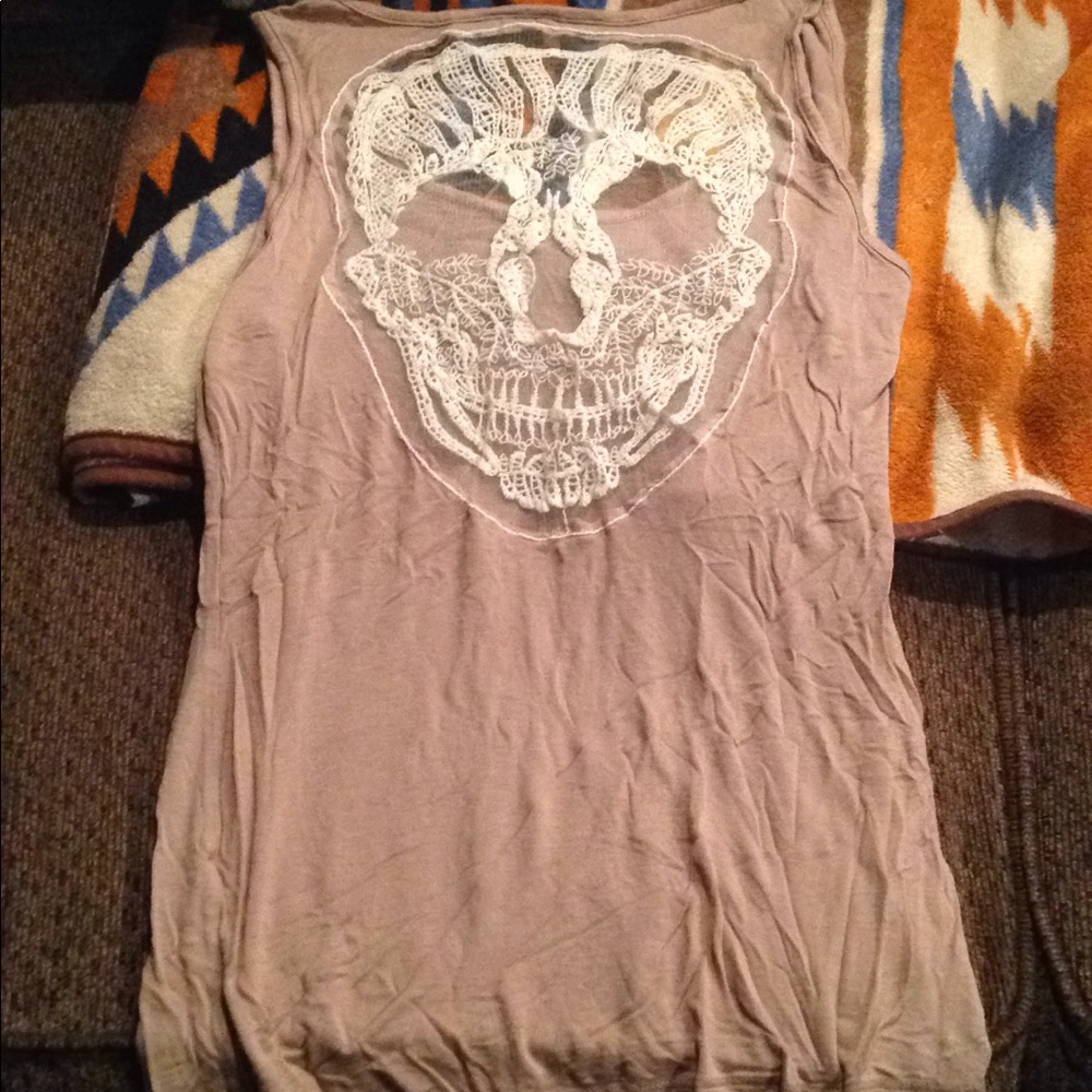 Cute skull tank
