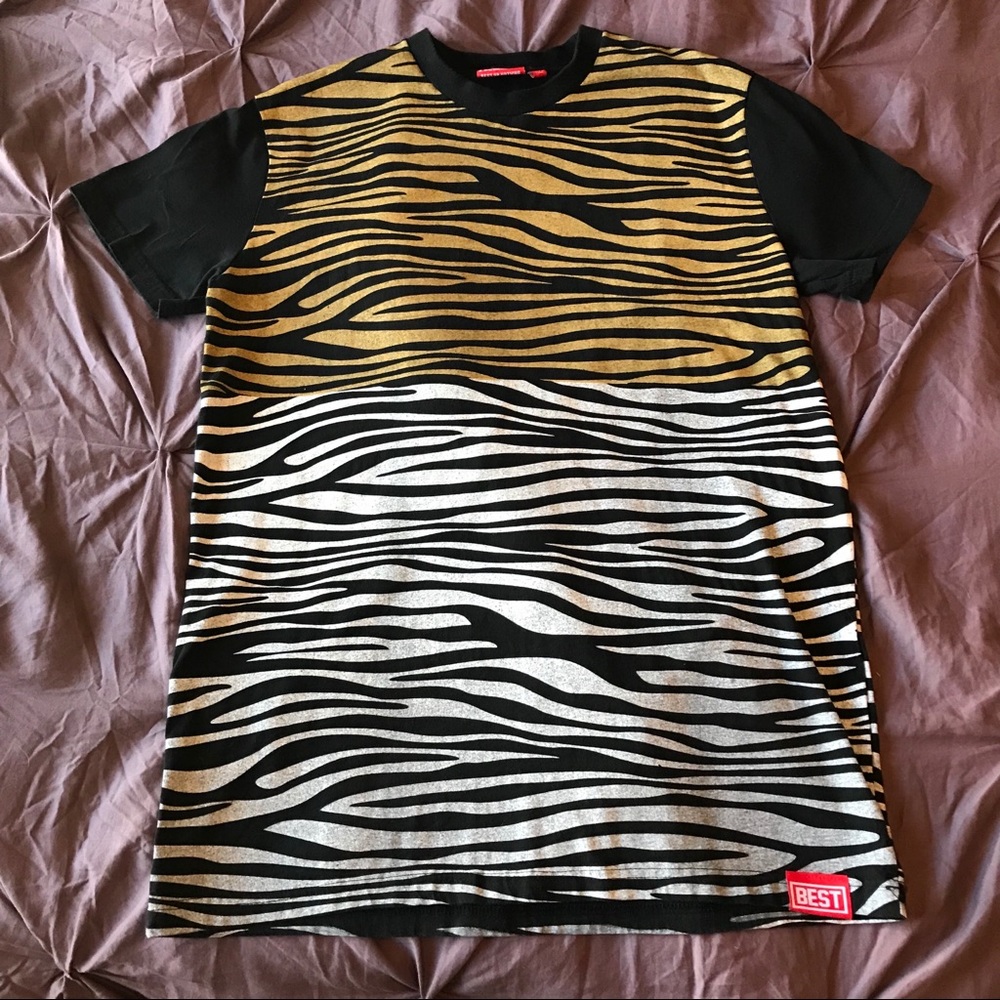 Best or Nothing Zebra Print T- Shirt
