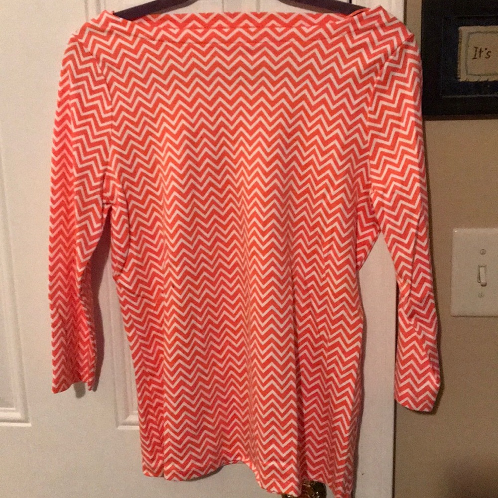 Kim Rogers Orange dressy casual top