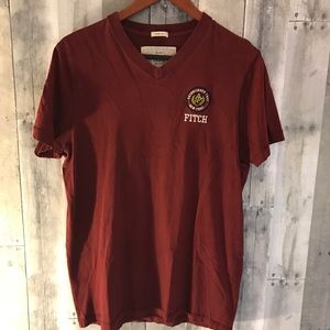Maroon Abercrombie & Fitch V-neck