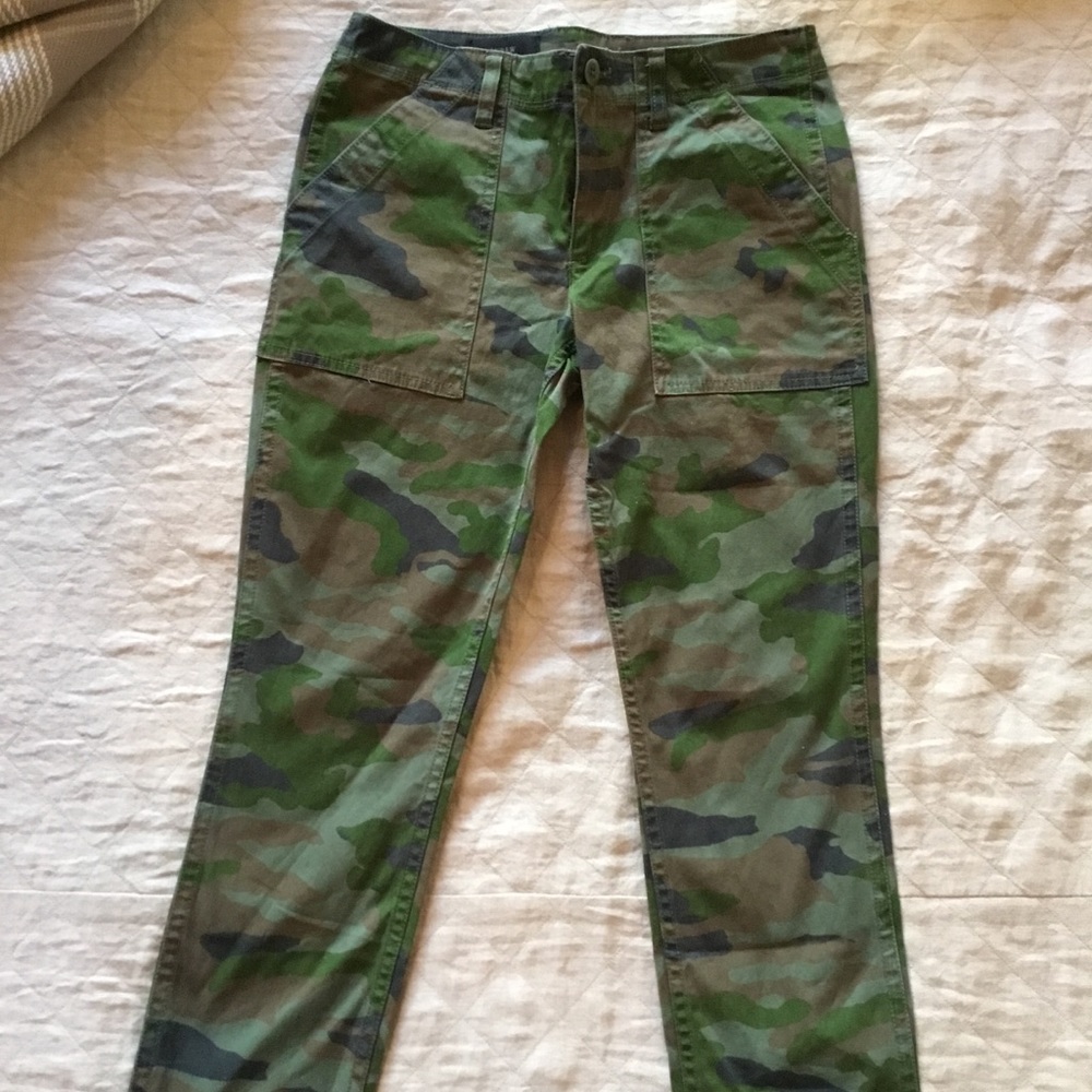 JCrew Camo Pants, size 2