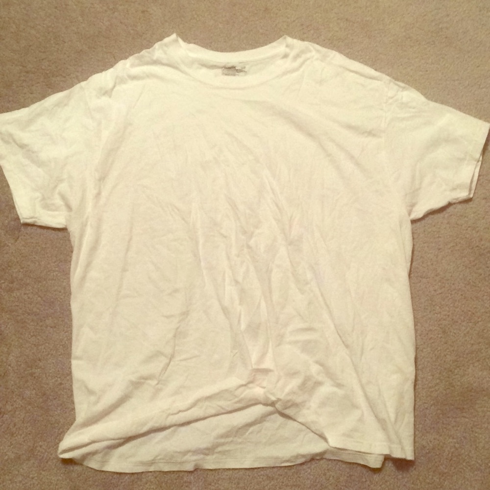 Plain White Hanes Tee