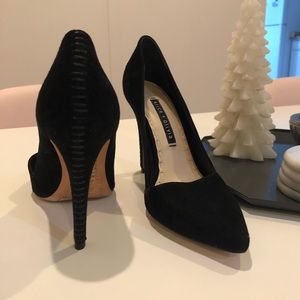Alice + Olivia Black Suede Women’s 38.5 Heels