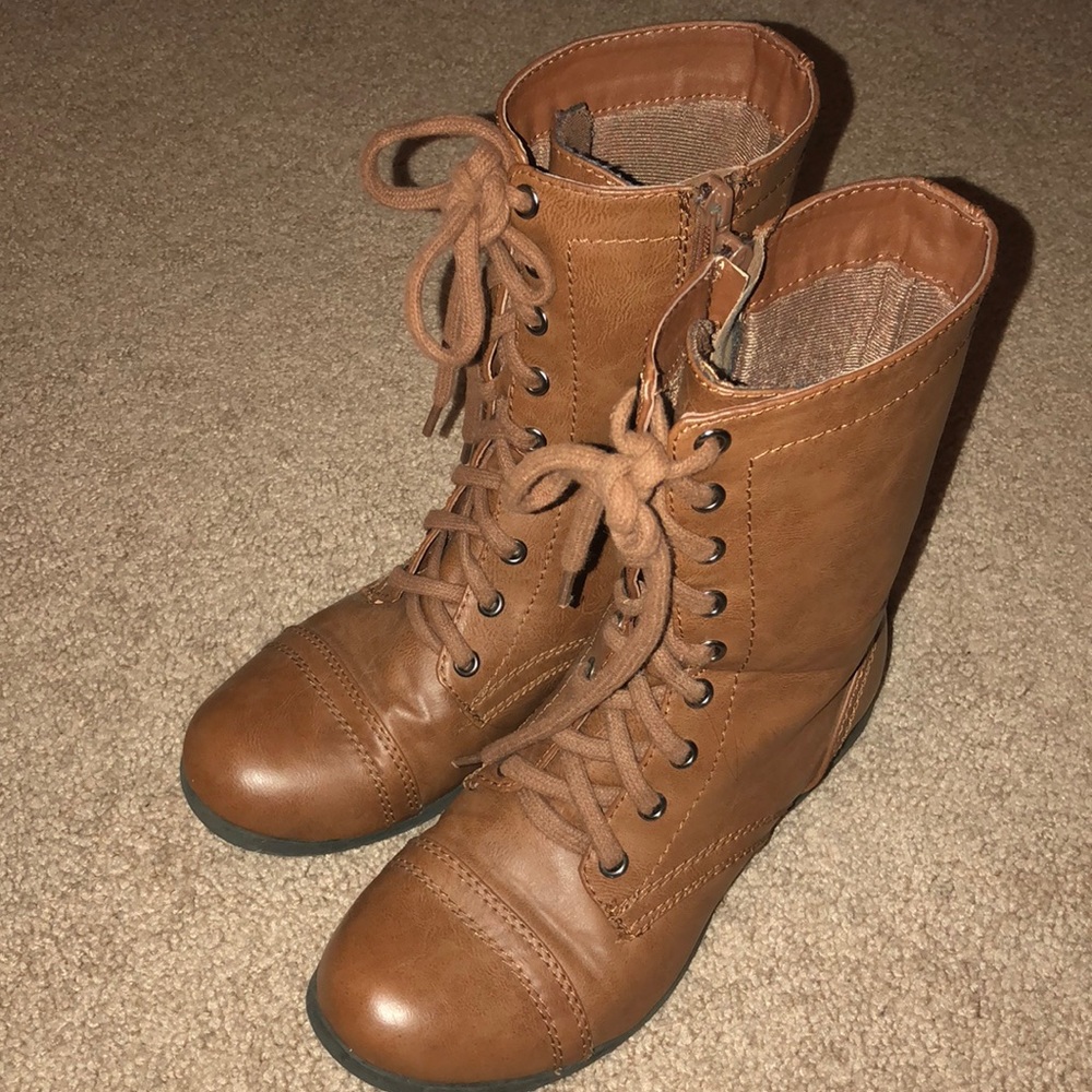 Tan boots