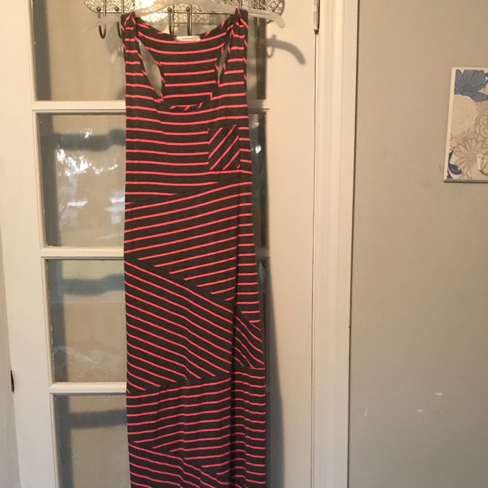 Striped maxi dress
