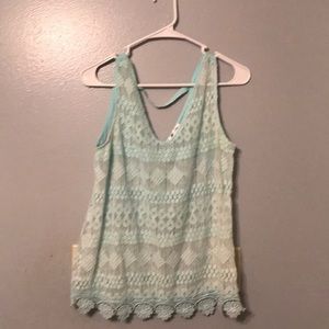 Beautiful marineblu top in Tiffany blue with tank