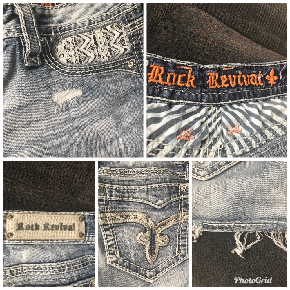 Sale ✅Sext Jean shorts Rock revival cheap