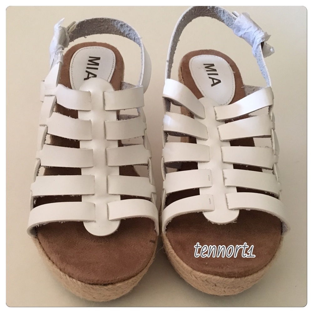 Mia Beatrix Wedge Sandals