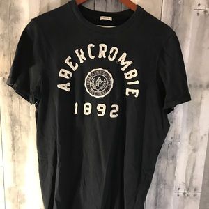 Dark Blue Abercrombie & Fitch Logo Shirt