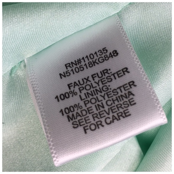 Beautees Mint Faux Fur Vest - Picture 3 of 4