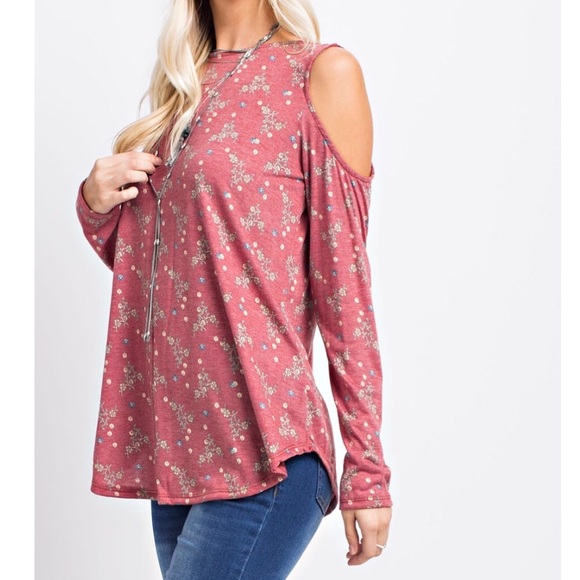 ❗️See new listing Floral Open Back Cold Shoulder - Picture 2 of 7