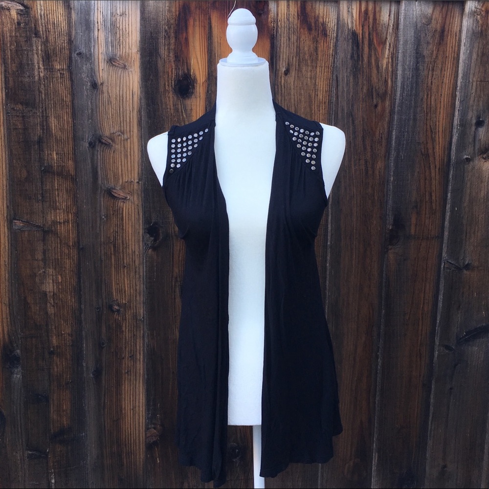 Black Studded Vest