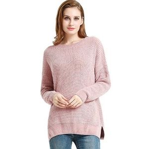 SuperSoftChic LongBackless Casual Pullover Sweater