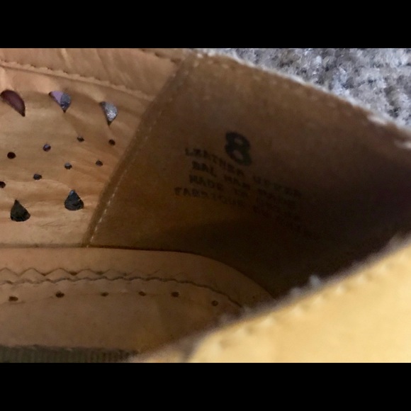 Kimachi Blue Yellow Peep Toe Flats - Picture 3 of 3