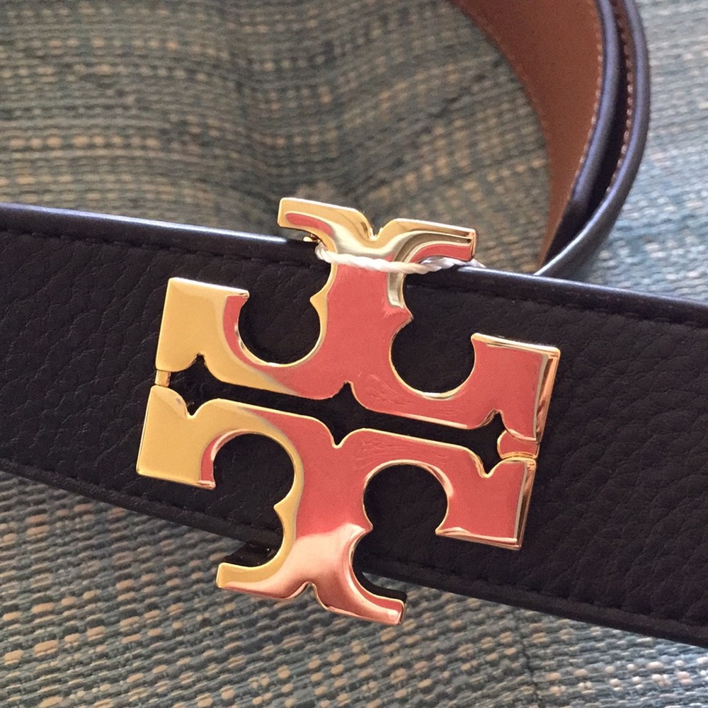 NWT Tory Burch Reversible Logo Belt 1.5 inch - Picture 5 of 8